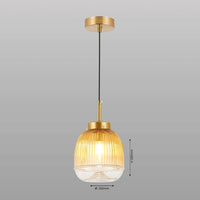 Serene Stripes Hanging Light - Teenbatti