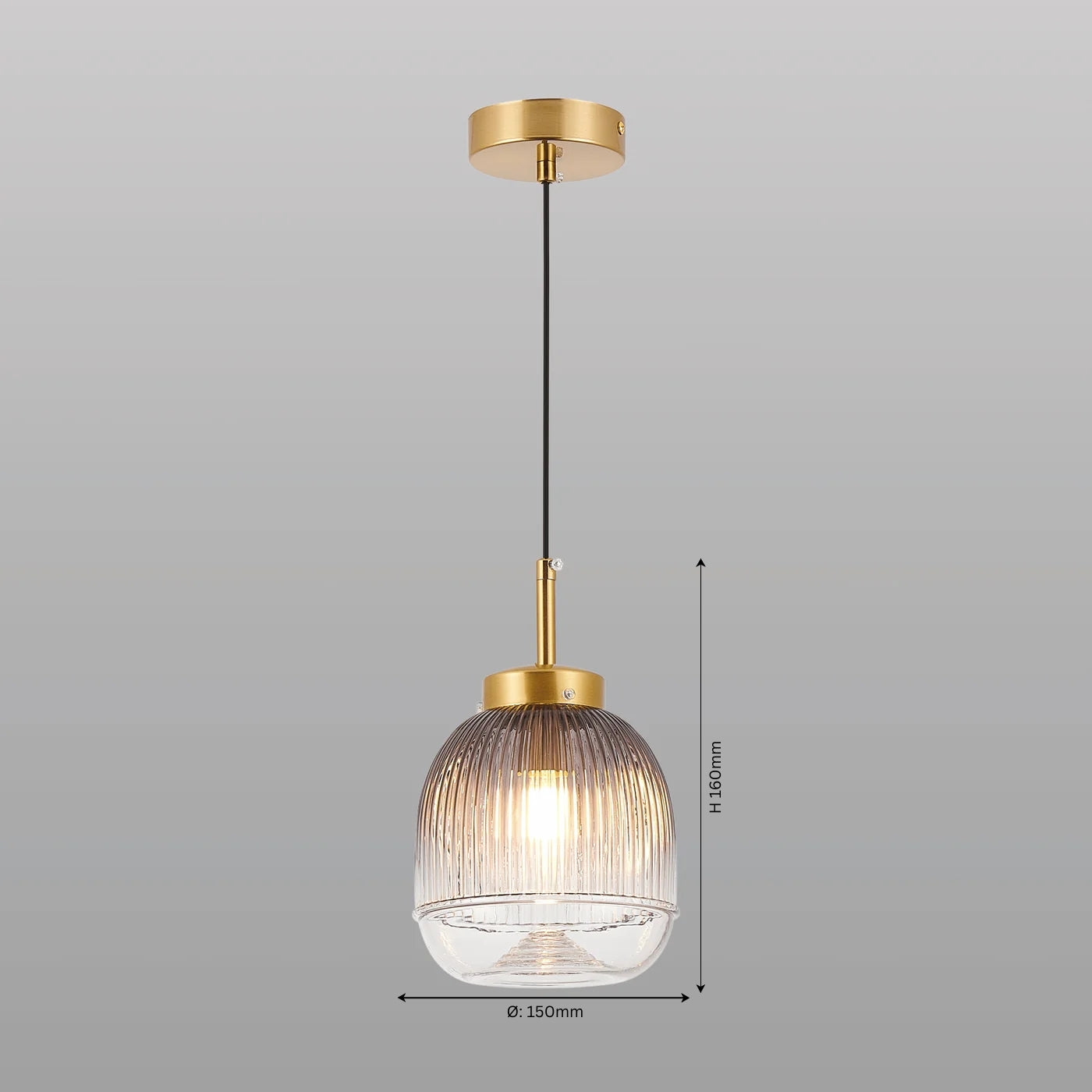 Serene Stripes Hanging Light