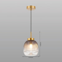 Serene Stripes Hanging Light
