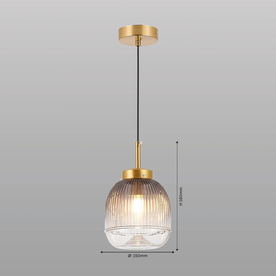 Serene Stripes Hanging Light