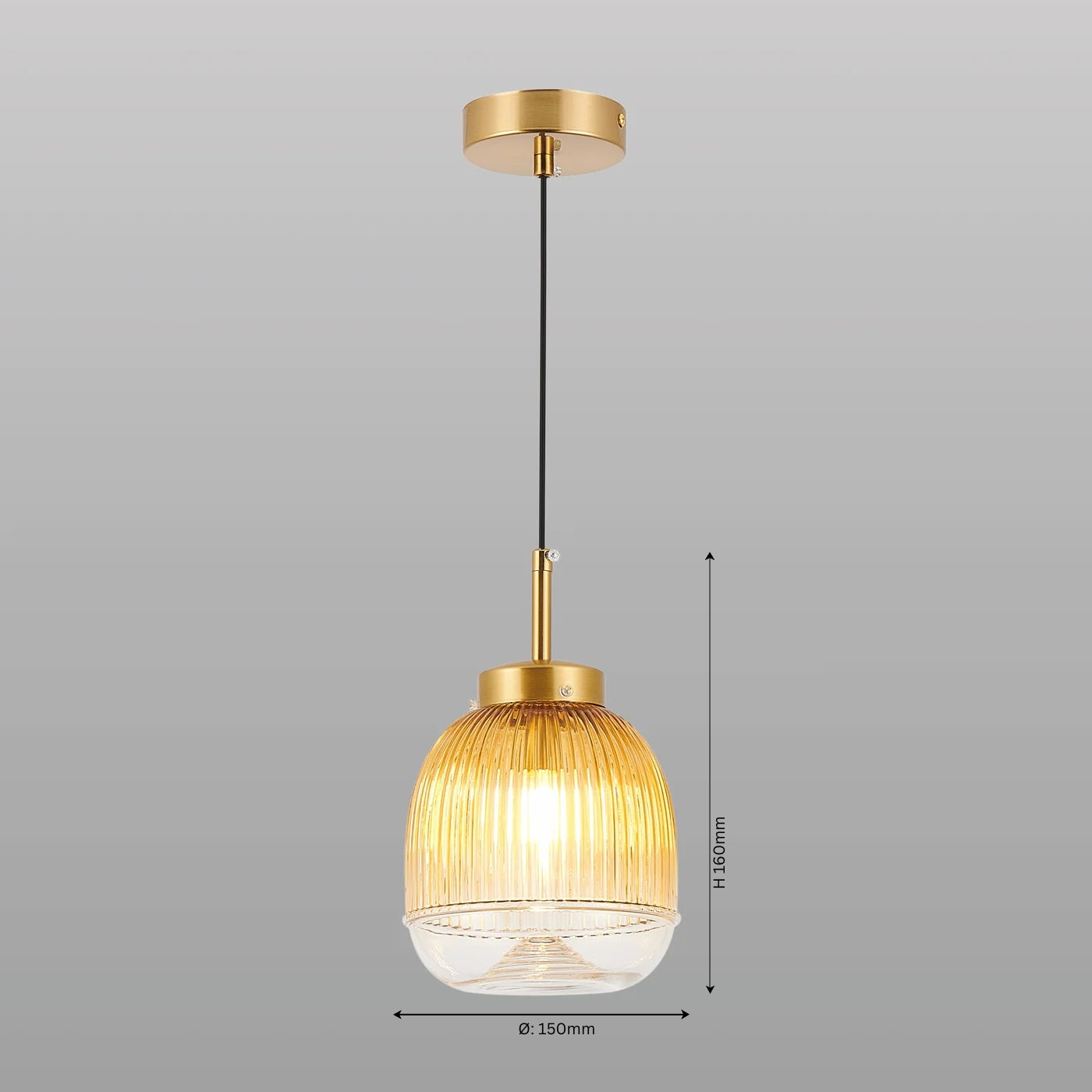 Serene Stripes Hanging Light