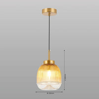 Serene Stripes Hanging Light