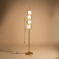 Serpentine Glow Floor Lamp - Teenbatti