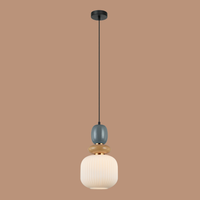 The "Loom" Ribbed Glass Pendant Light