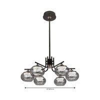 Smoked Ember Chandelier - Teenbatti