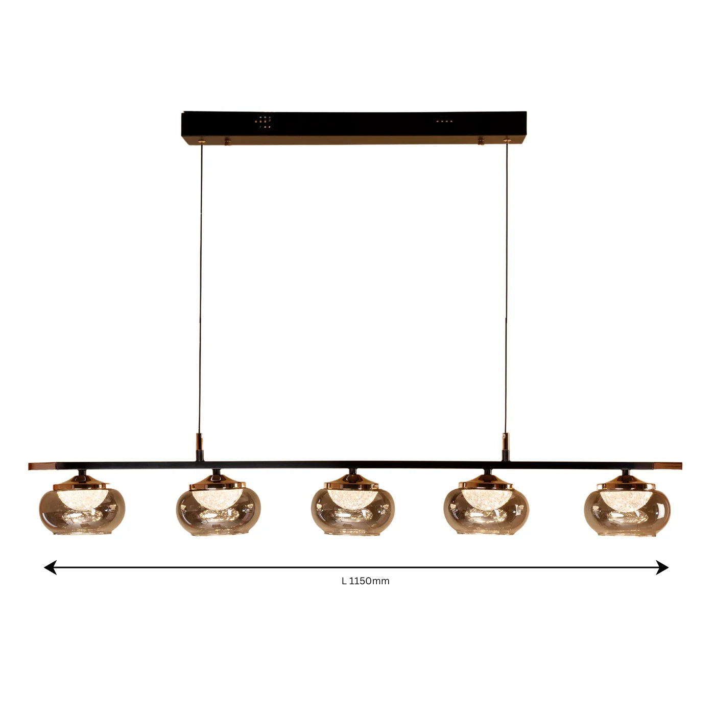 Smoked Ember Linear Light - Teenbatti