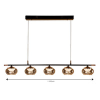 Smoked Ember Linear Light - Teenbatti