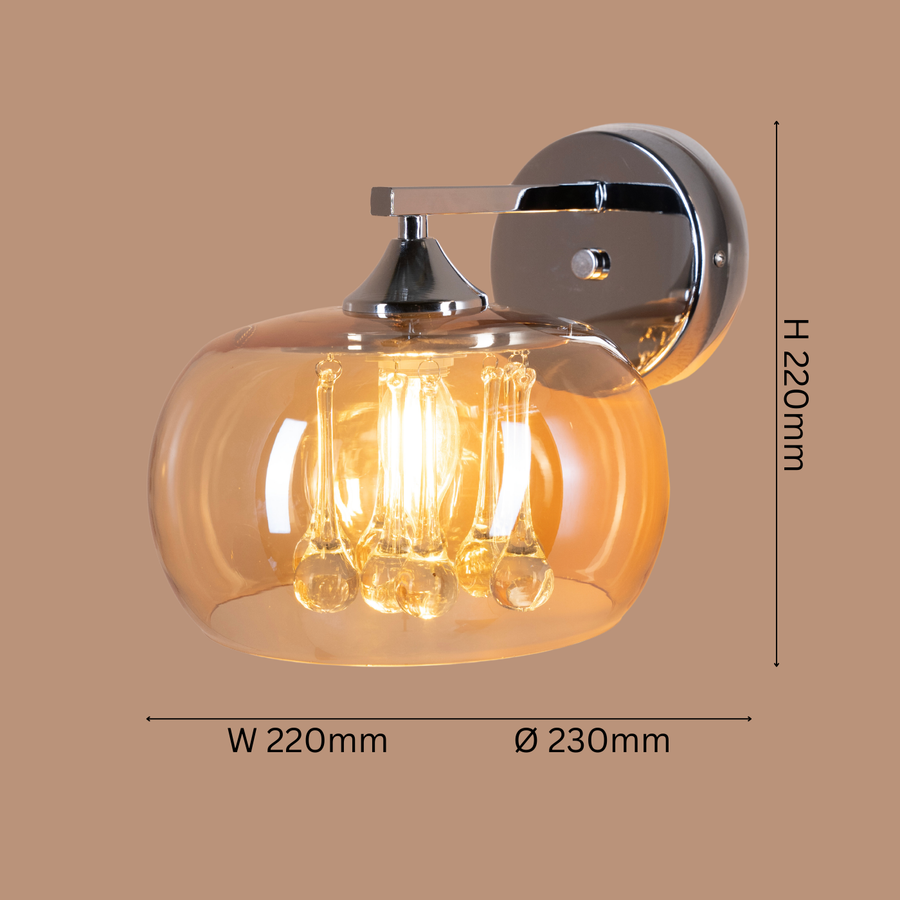 Golden Rain Wall Light