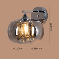 Golden Rain Wall Light
