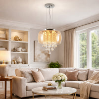 Golden Rain Chandelier