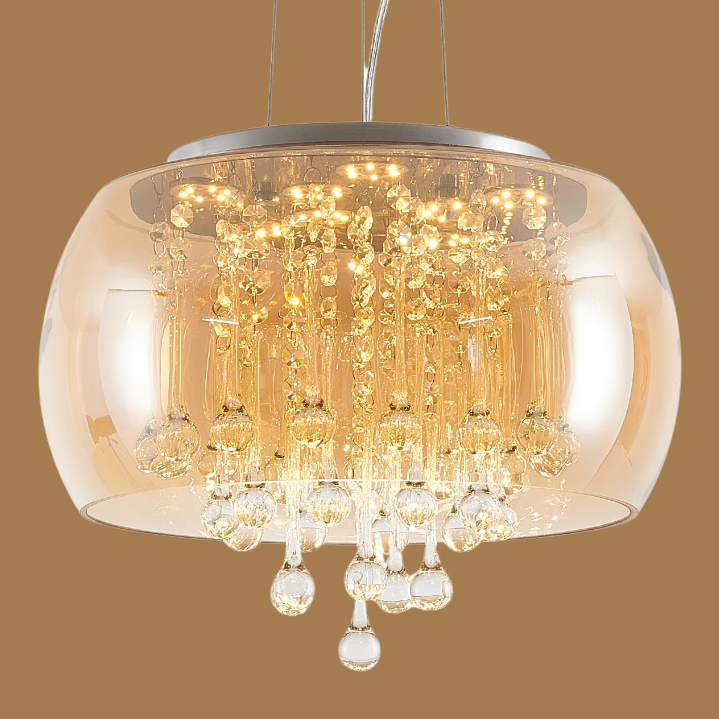 Golden Rain Chandelier
