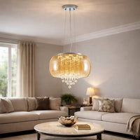 Golden Rain Chandelier