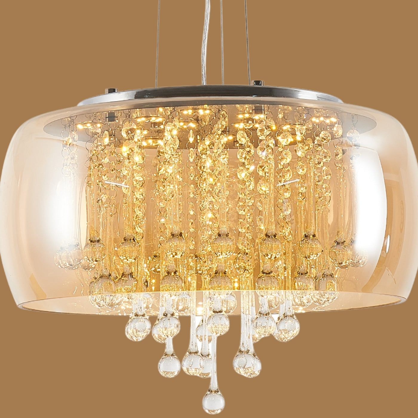 Golden Rain Chandelier
