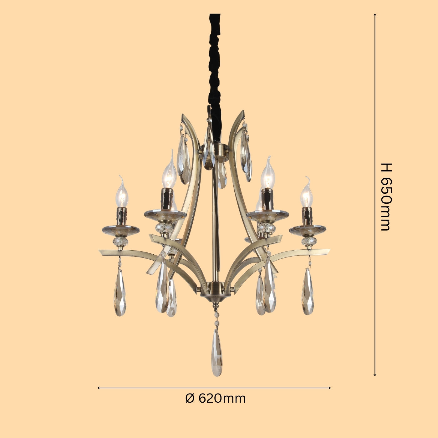 Obsidian Drizzle Chandelier