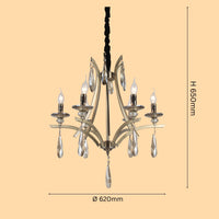 Obsidian Drizzle Chandelier