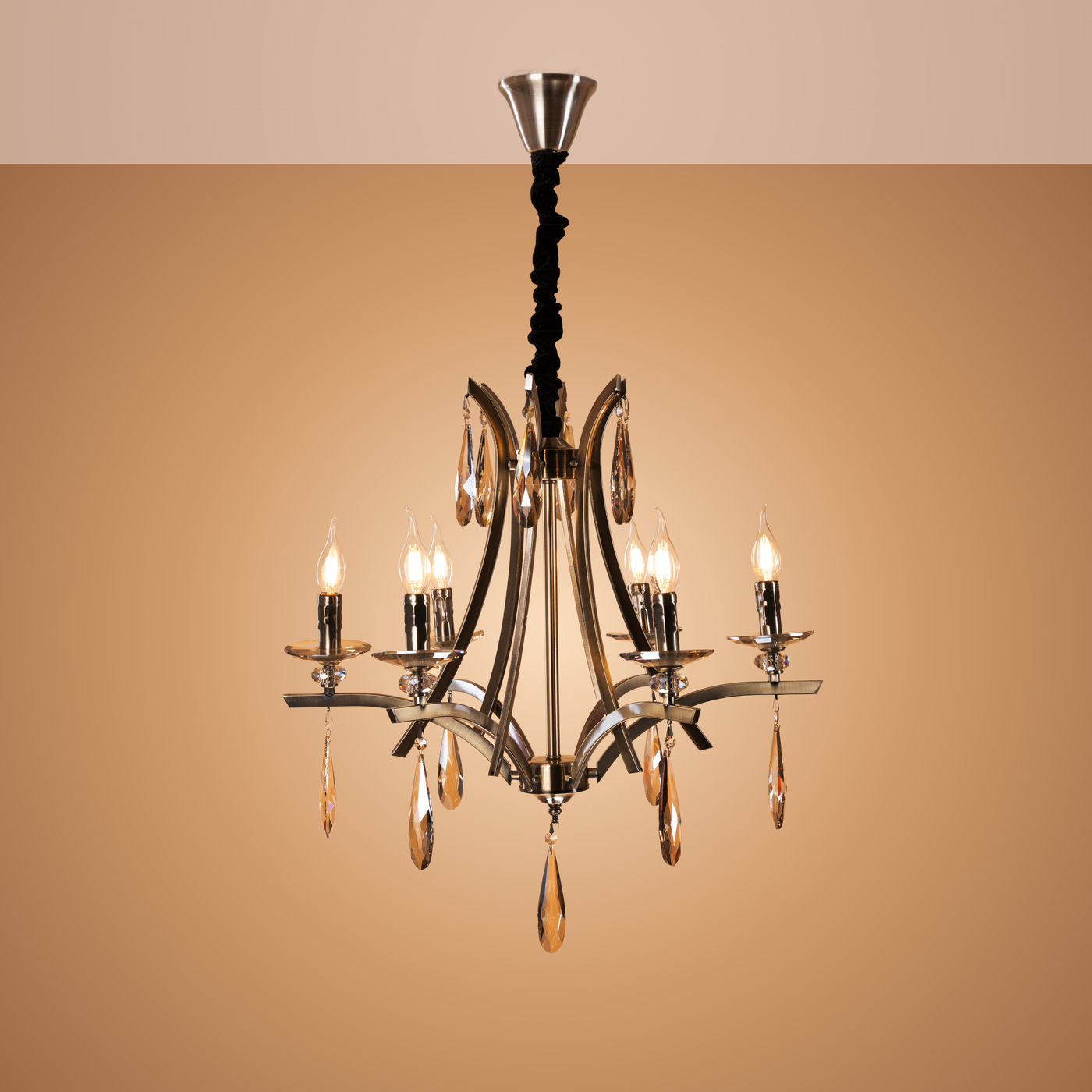 Obsidian Drizzle Chandelier