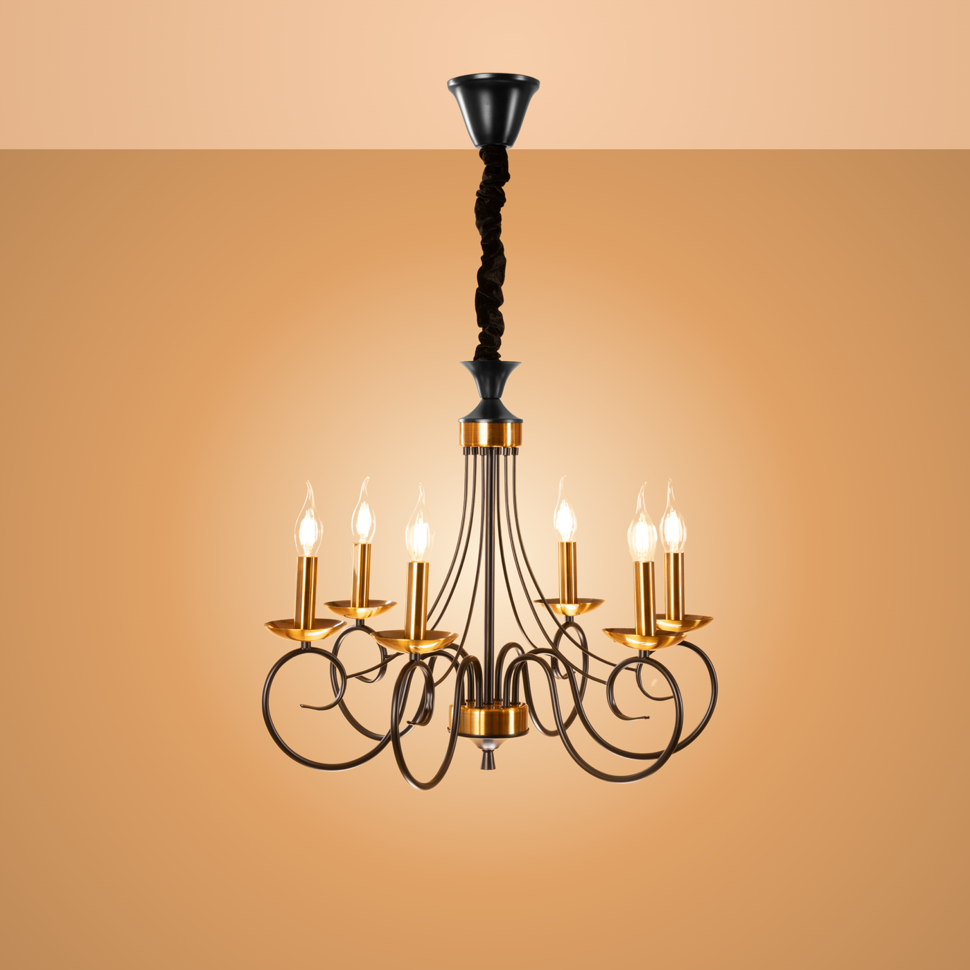 Whimsical Black Chandelier