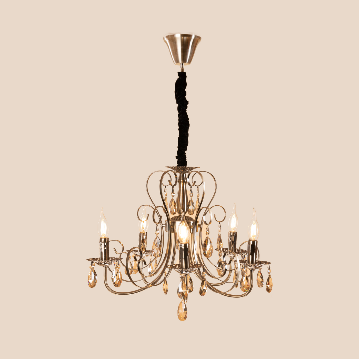 Noir Crystal Chandelier