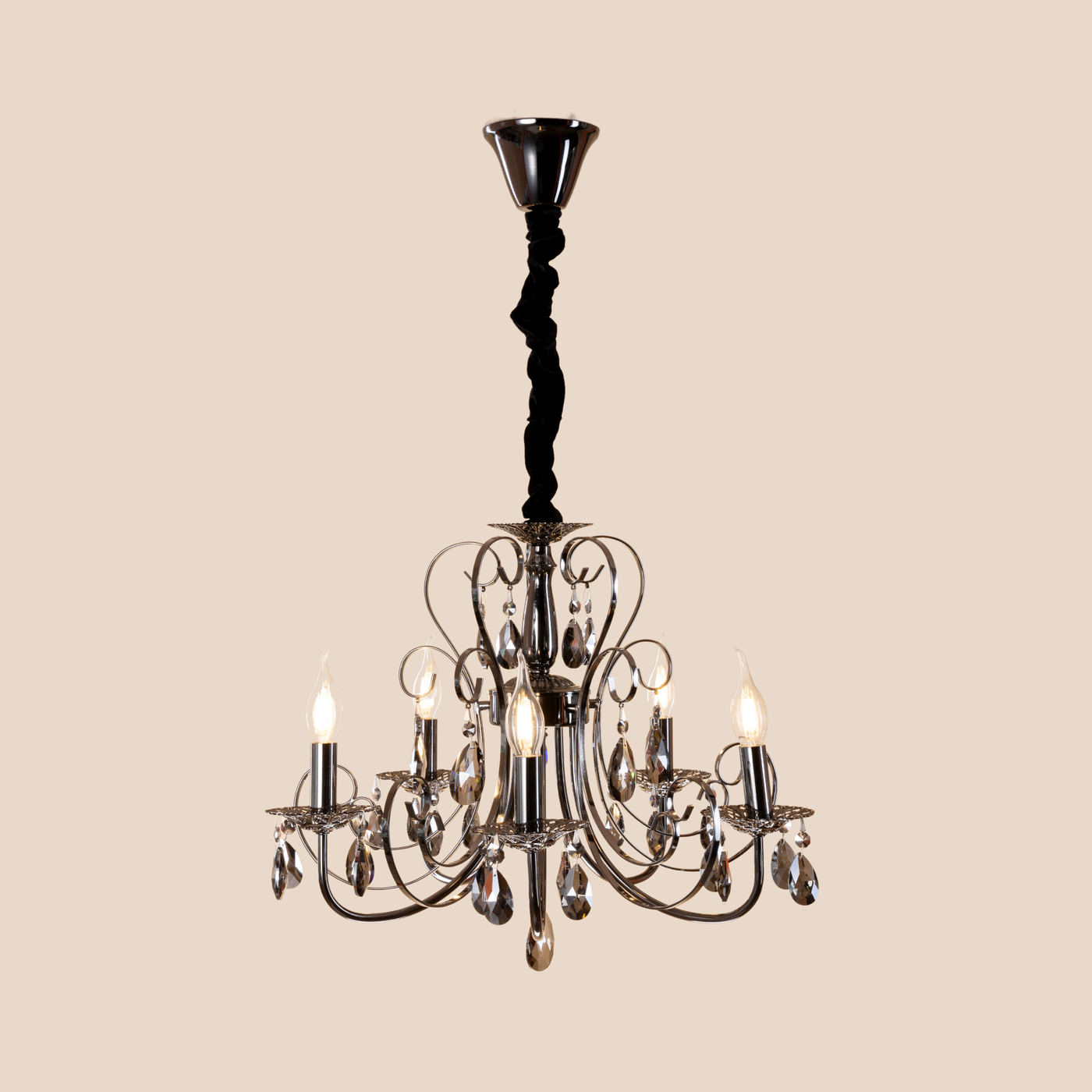 Noir Crystal Chandelier