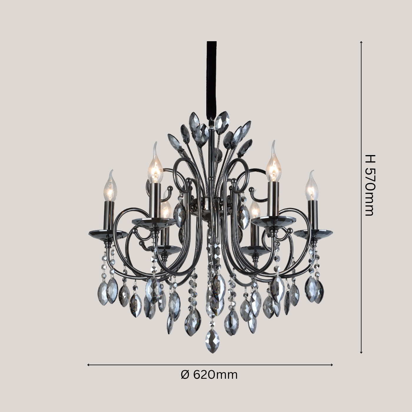 Crown Crystal Chandelier
