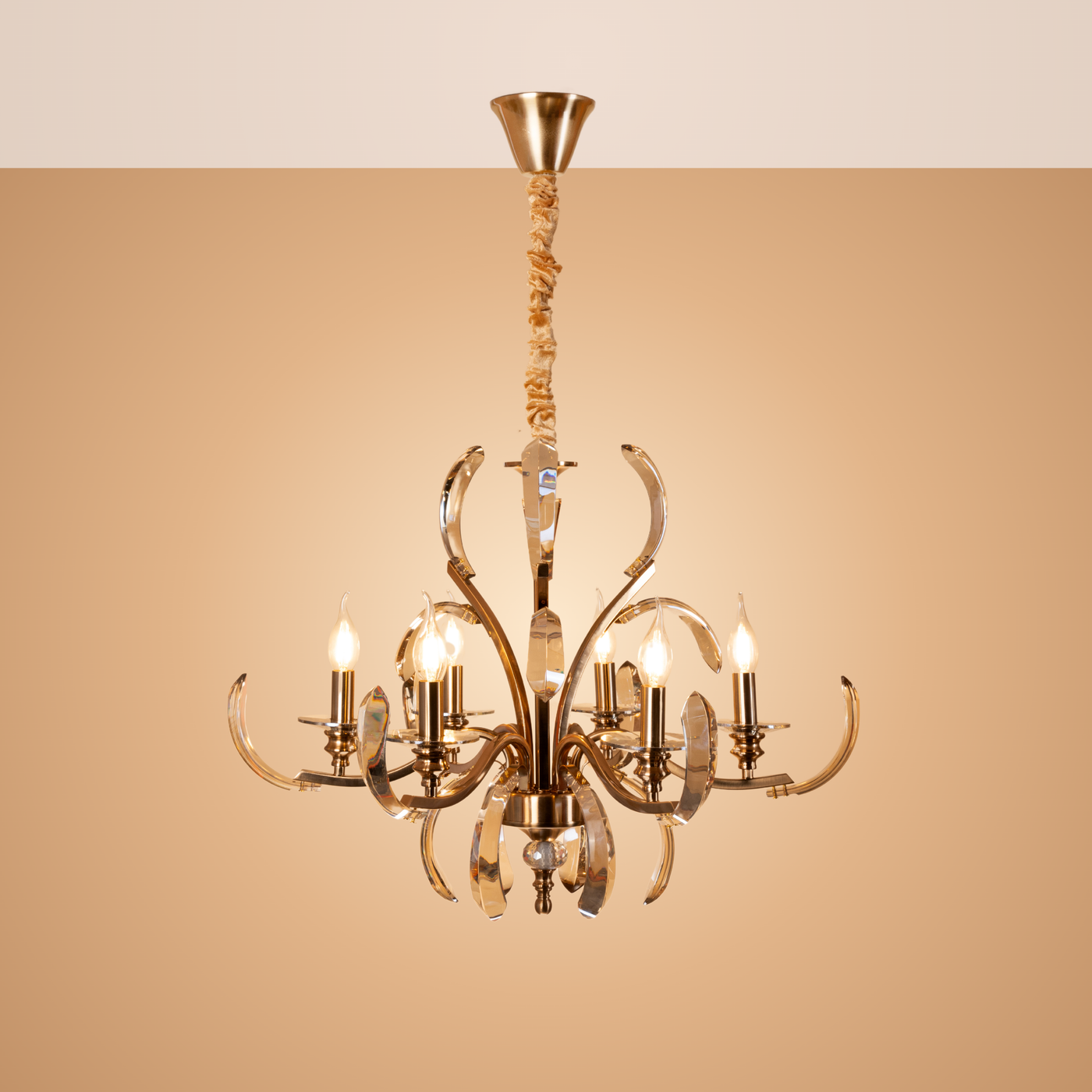 Crystal Arc Chandelier