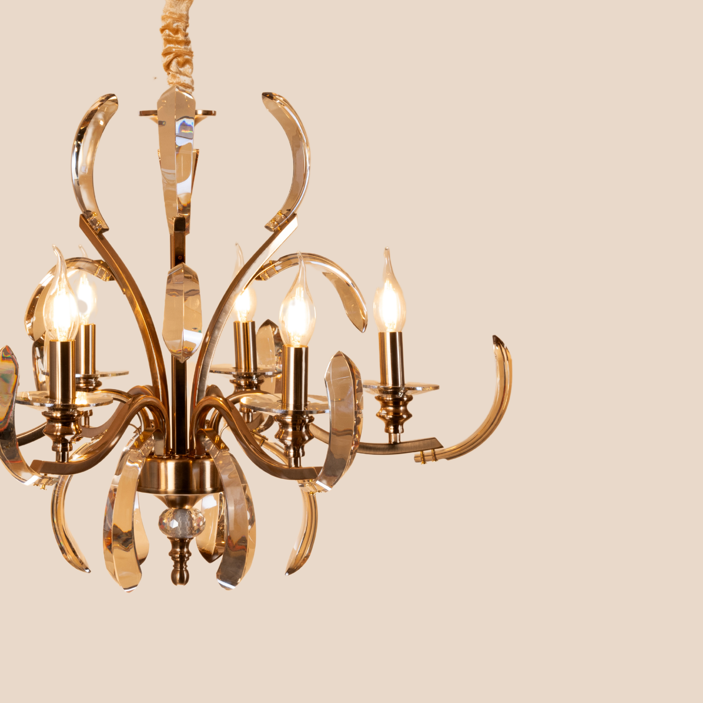 Crystal Arc Chandelier