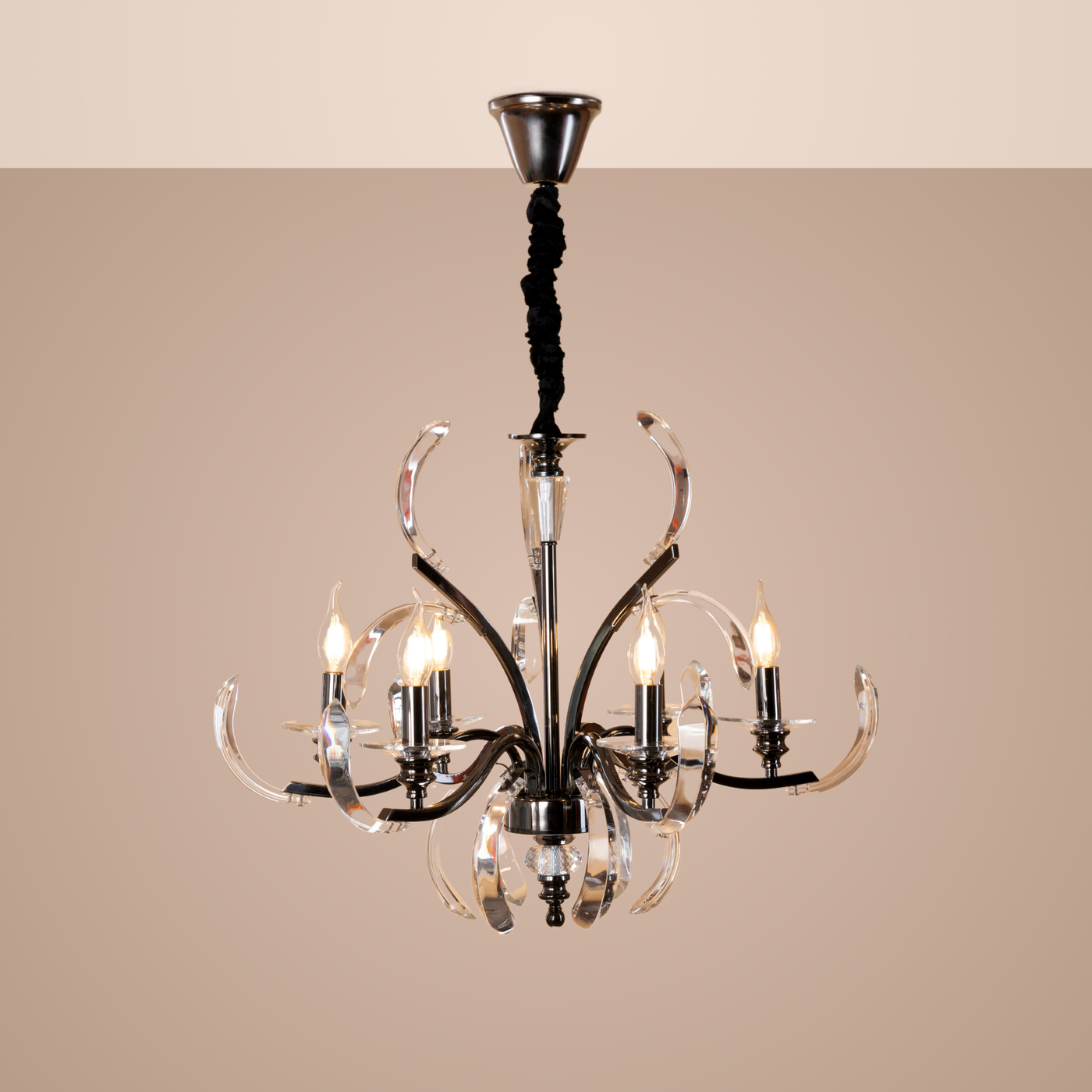 Crystal Arc Chandelier