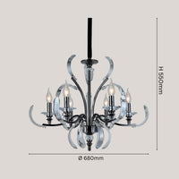 Crystal Arc Chandelier