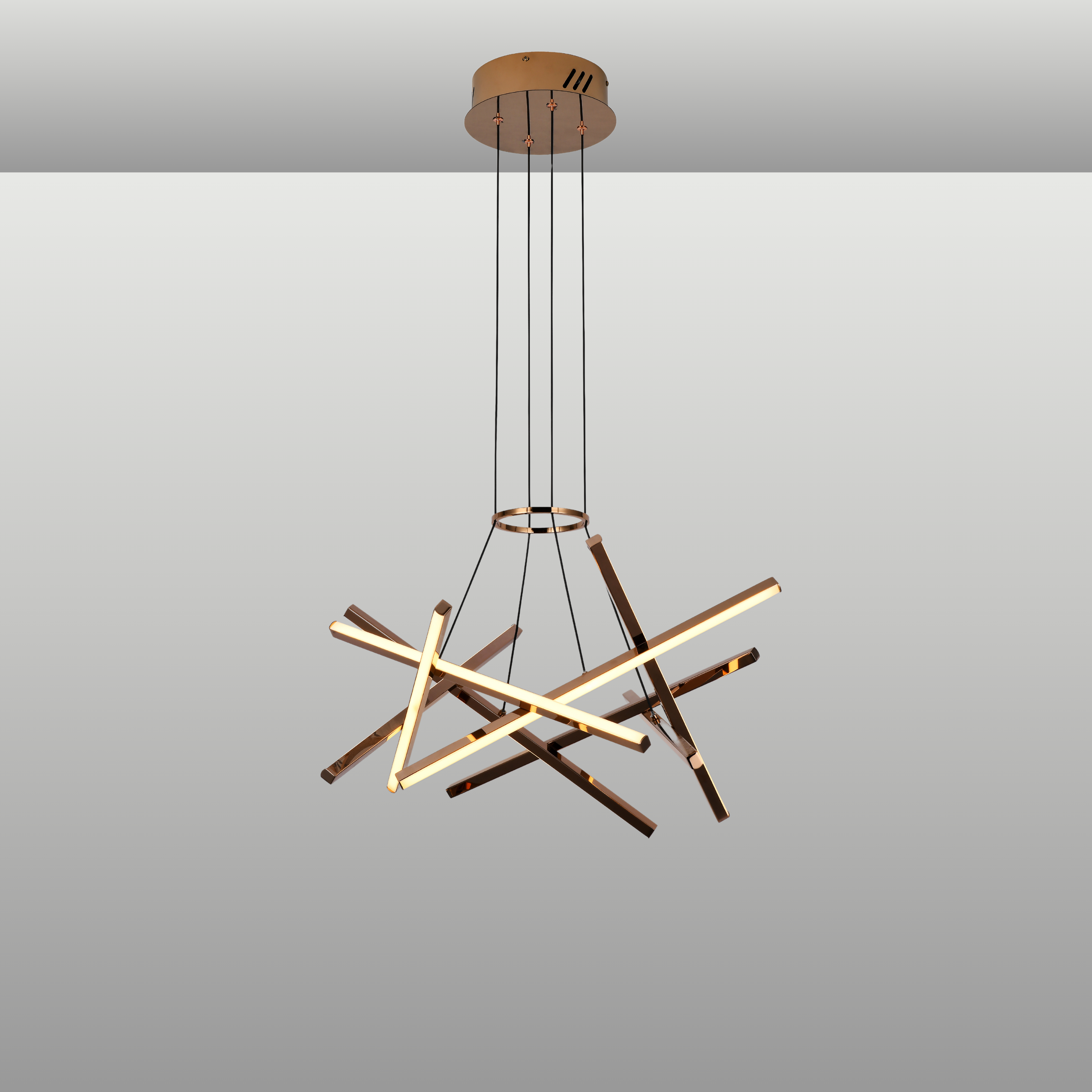 Copper Cross Chandelier