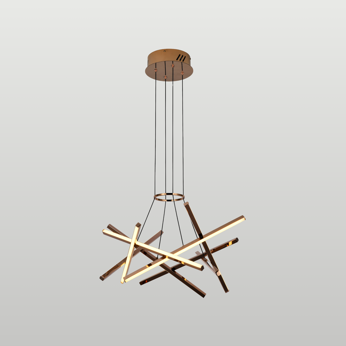 Copper Cross Chandelier