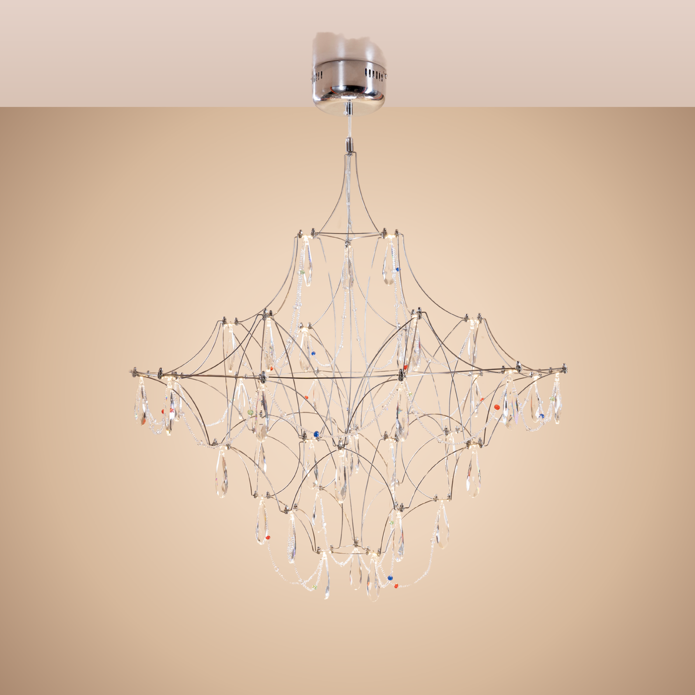Chromatic L Chandelier