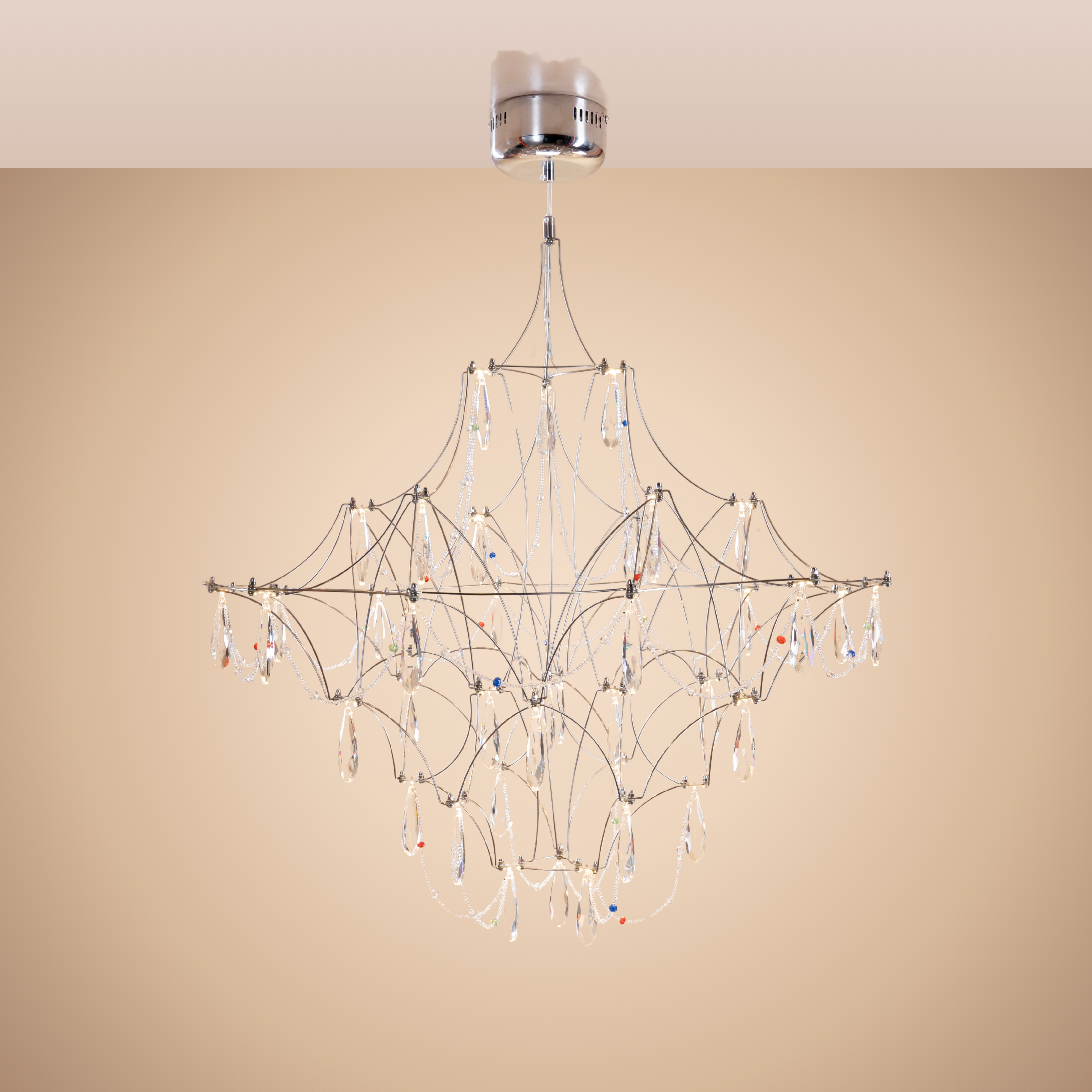 Chromatic L Chandelier