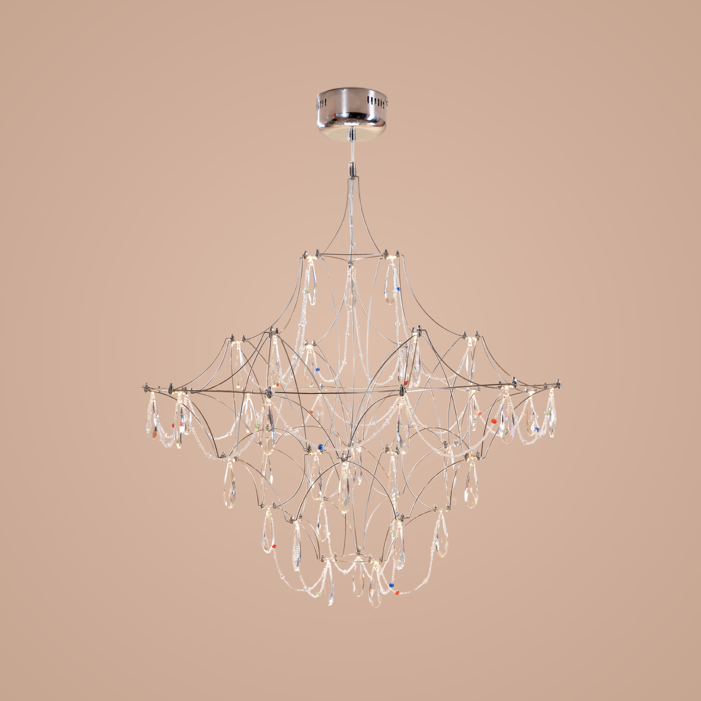 Chromatic L Chandelier