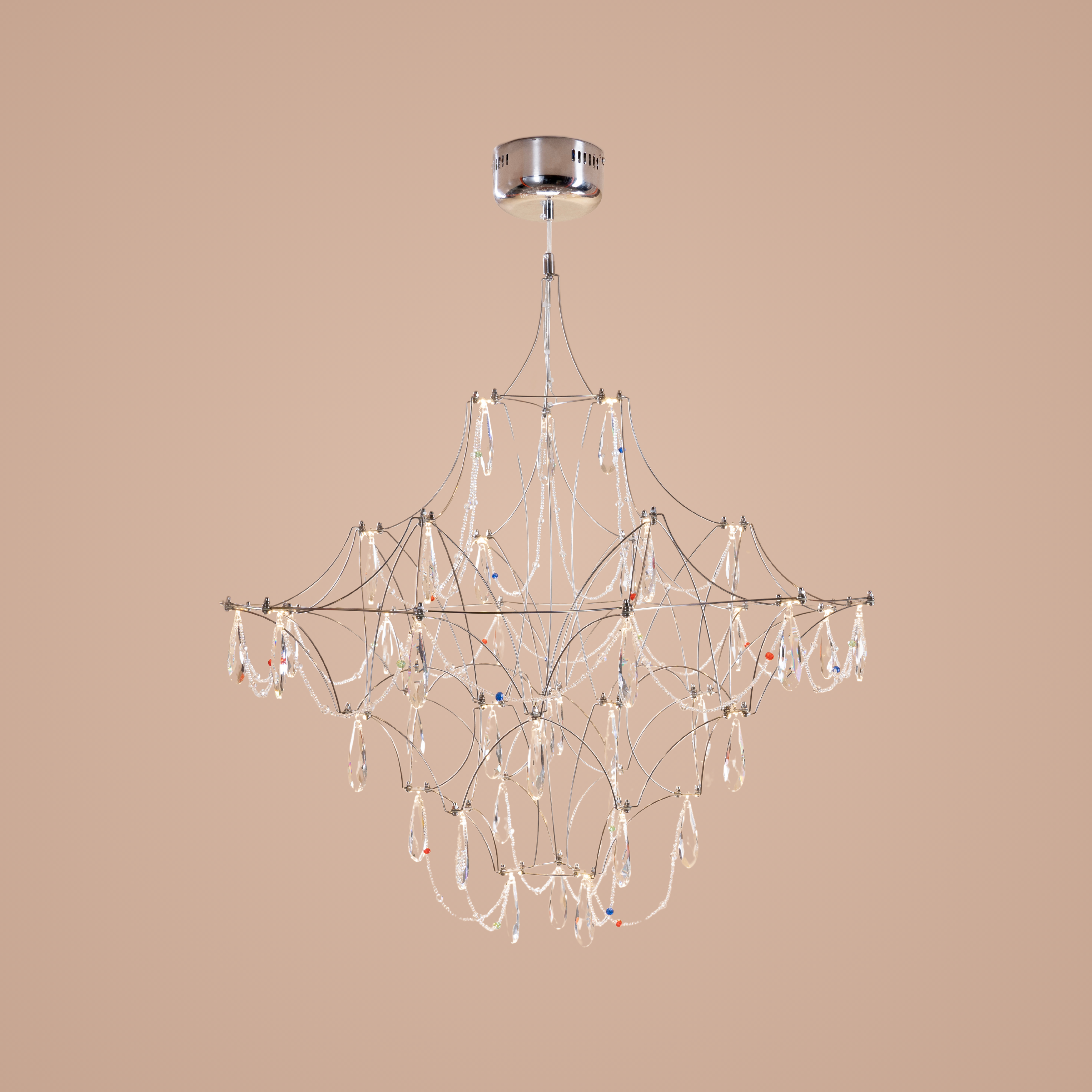 Chromatic L Chandelier