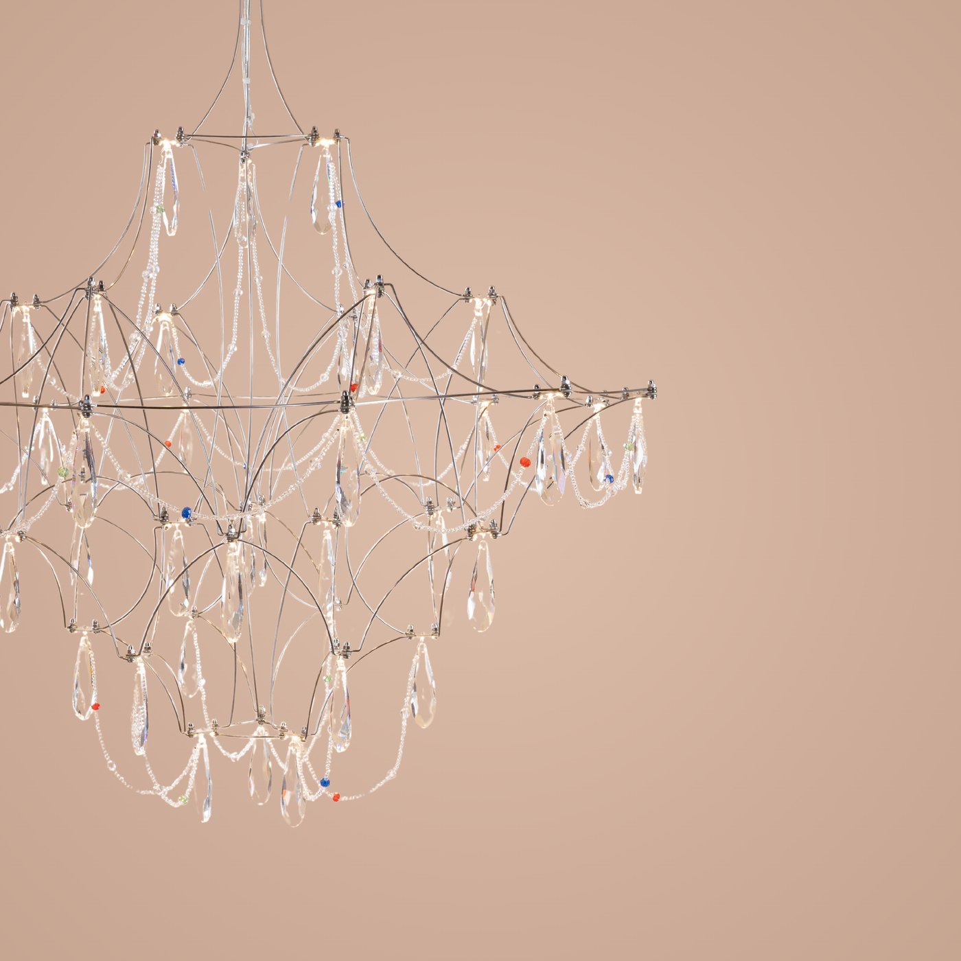 Chromatic L Chandelier