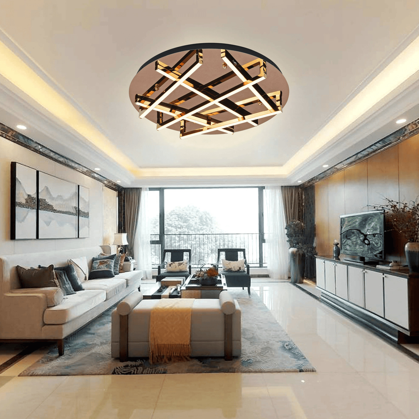 Luminary Grid Ceiling Light - Teenbatti