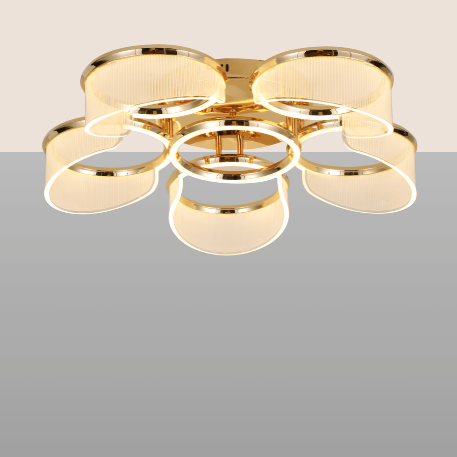 Golden Halo L Ceiling Light