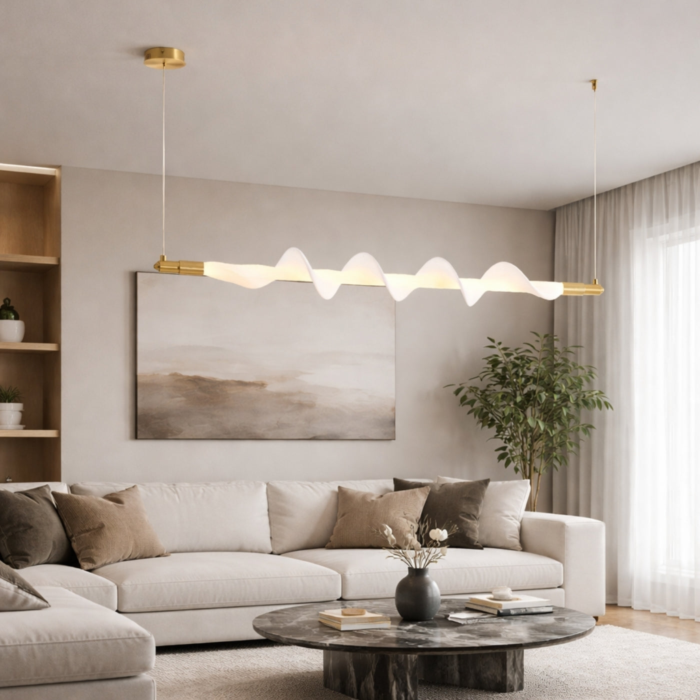 Wave Linear Pendant Light