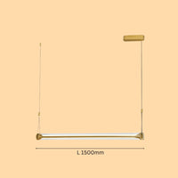 Lumiris Glass Baton Linear Pendant