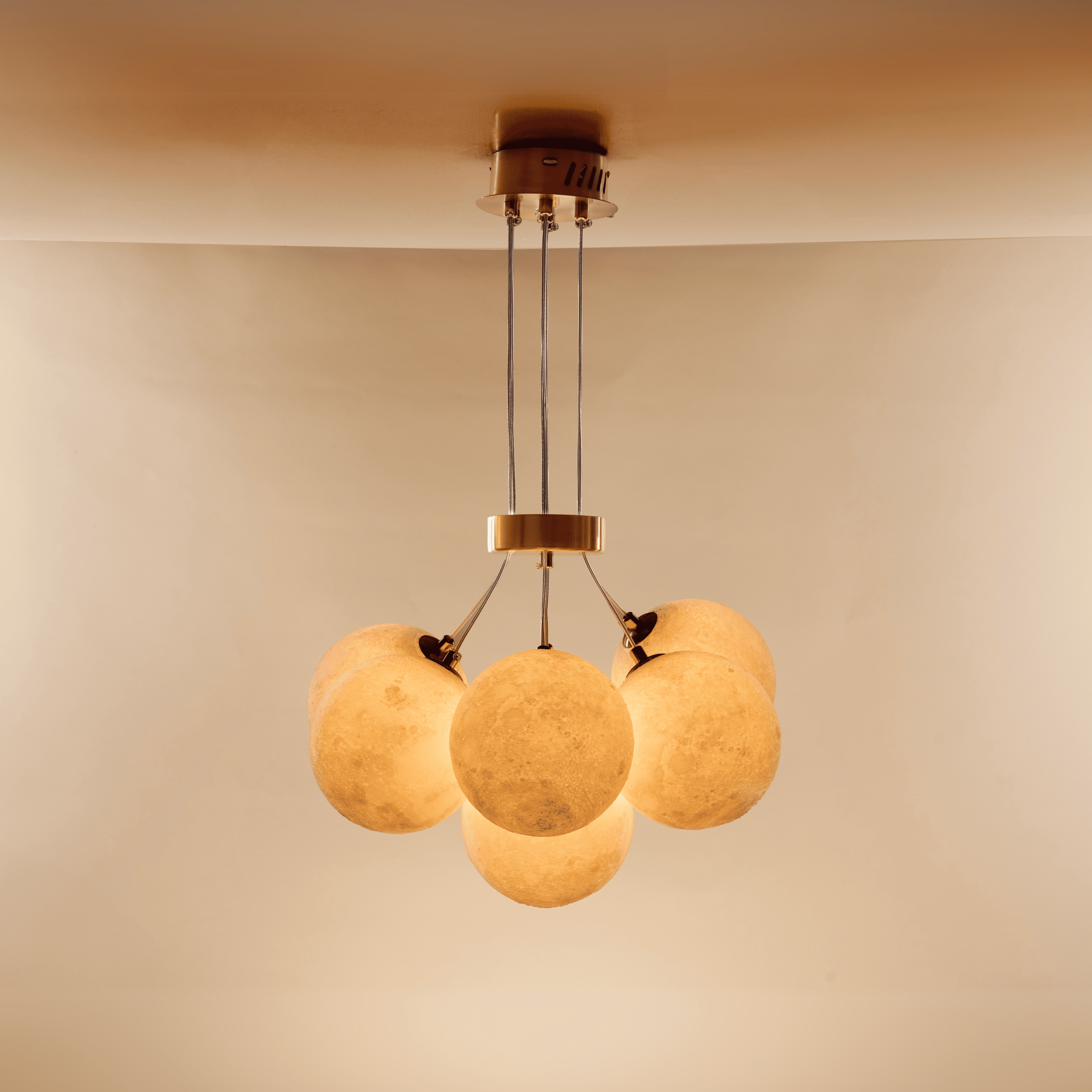 Ethereal Moon Hanging Light - Teenbatti