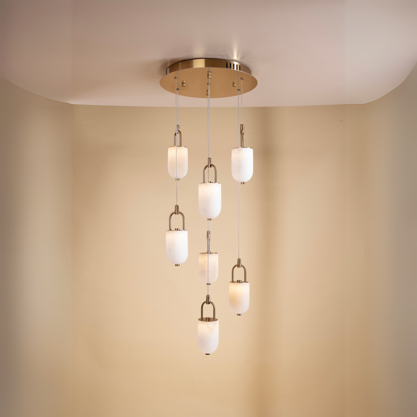 LuxeGlow Hanging Lamp - Teenbatti