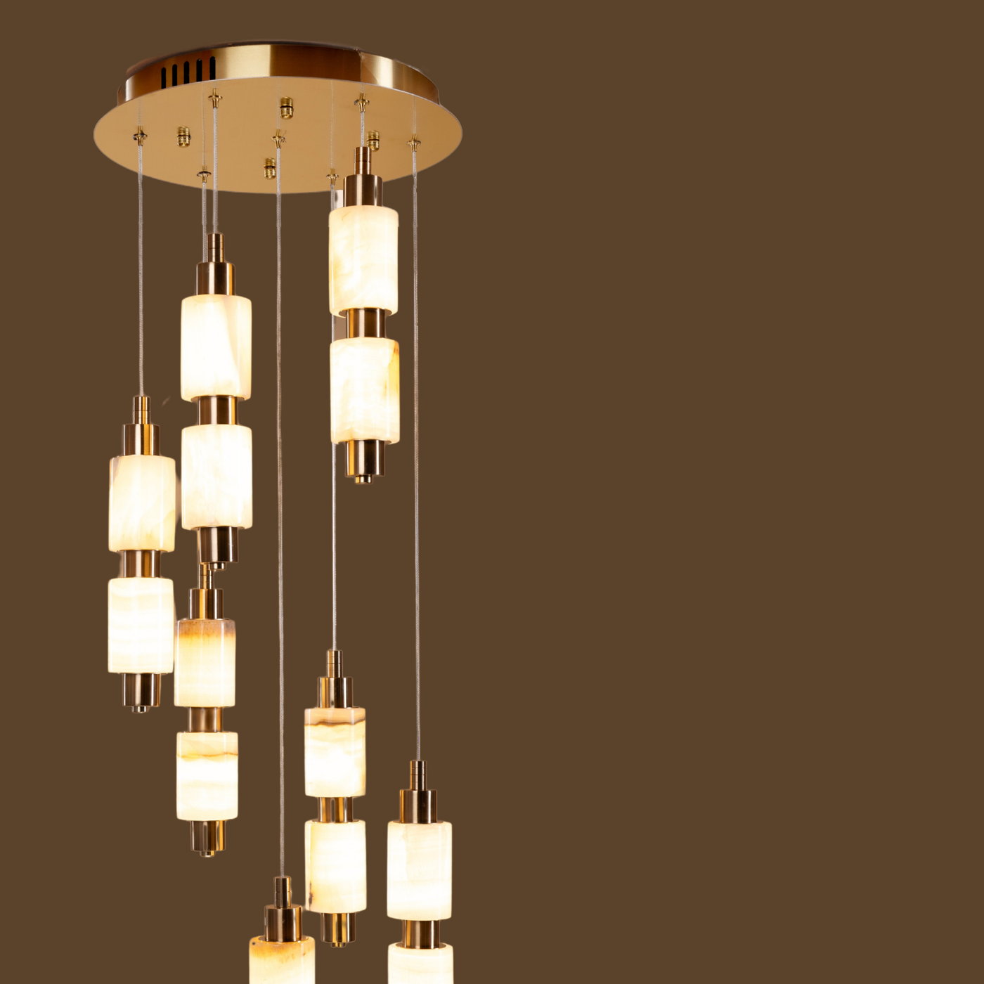 Cascading Onyx Hanging Light - Teenbatti