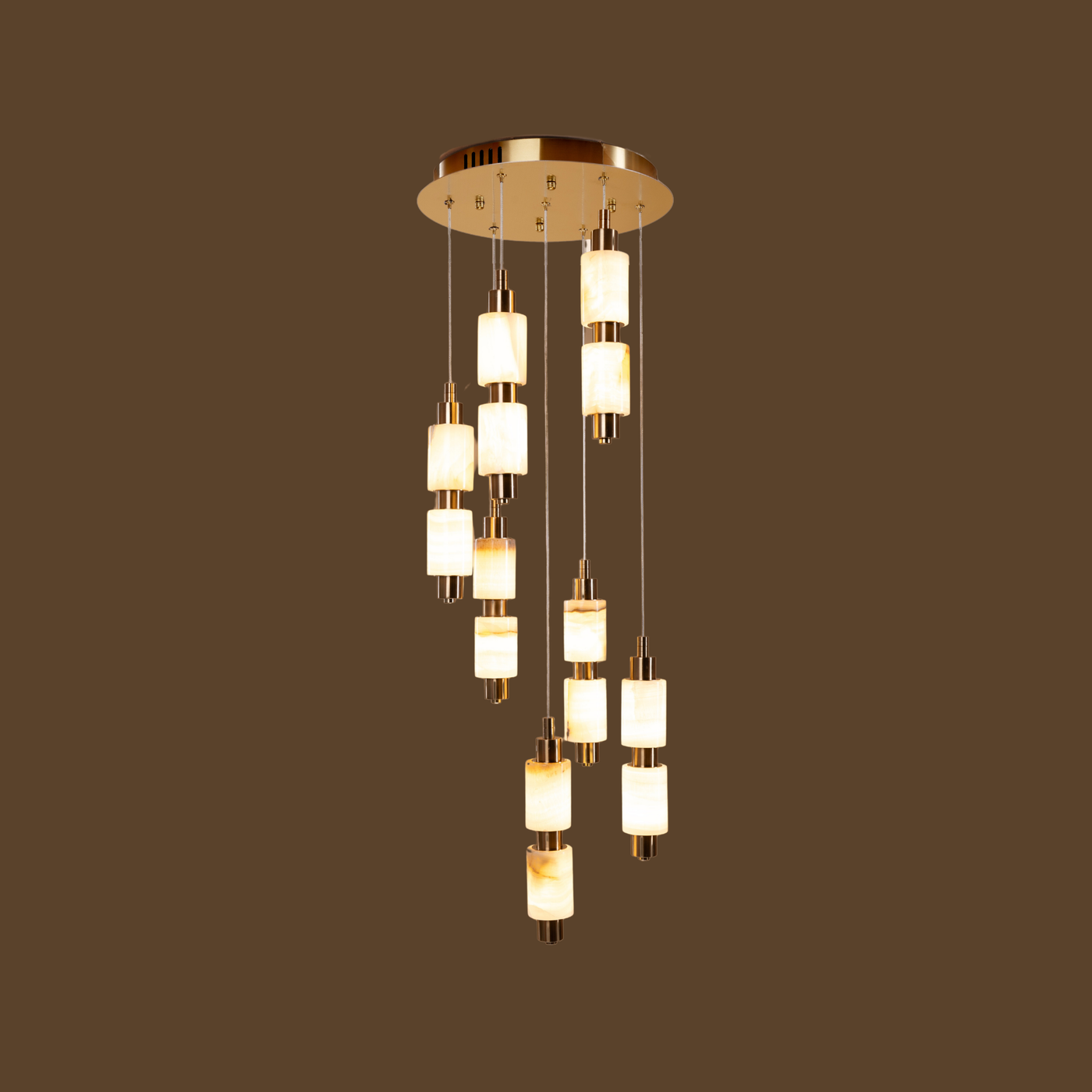 Cascading Onyx Hanging Light - Teenbatti