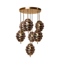 Honeycomb Halo Hanging Light - Teenbatti
