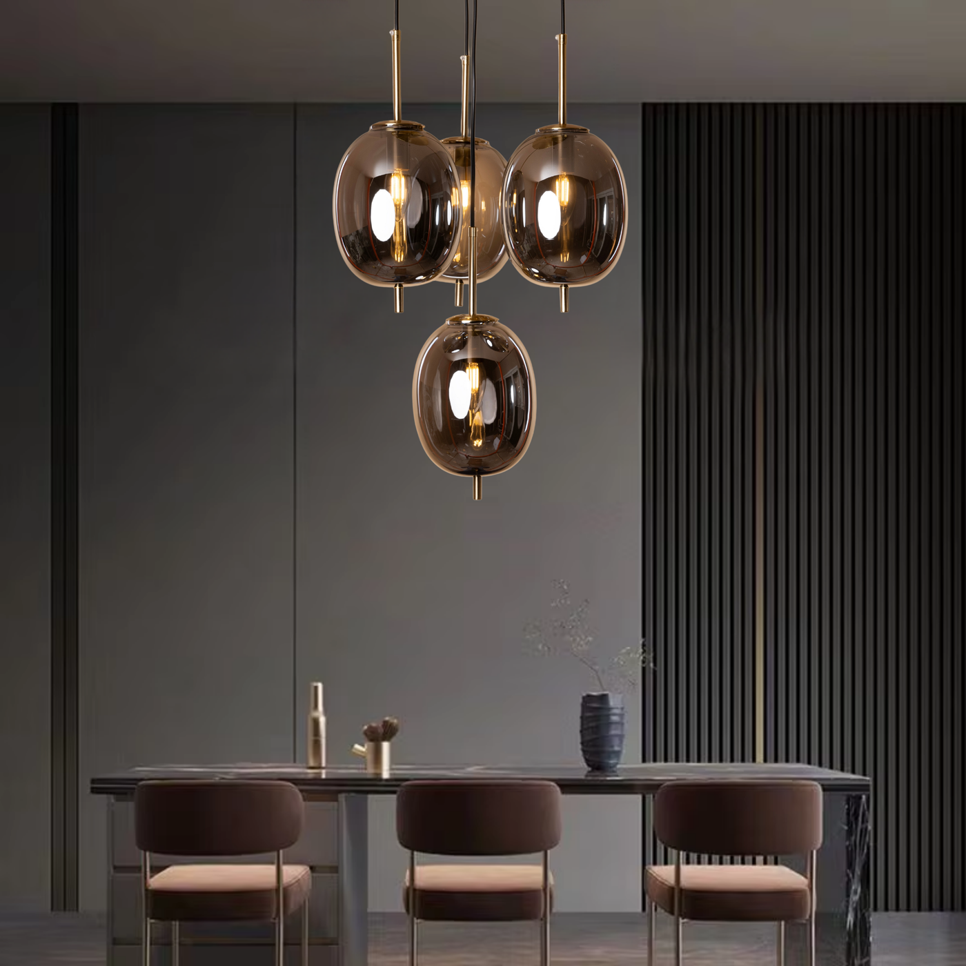 Quadra Hanging Light - Teenbatti