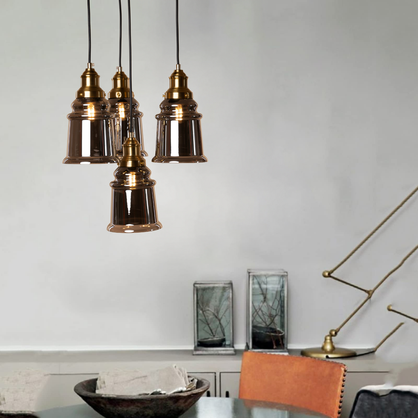 Temple Bell Hanging Light - Teenbatti