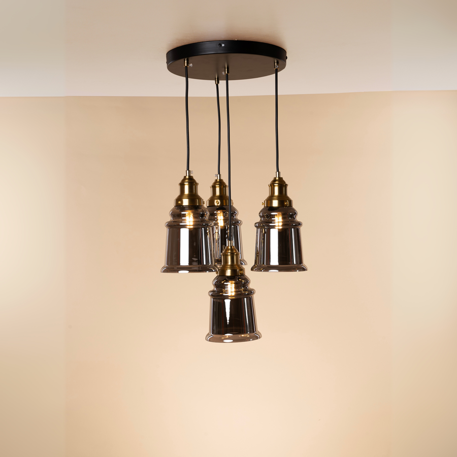 Temple Bell Hanging Light - Teenbatti