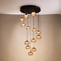 Smoked Ember Hanging Light - Teenbatti