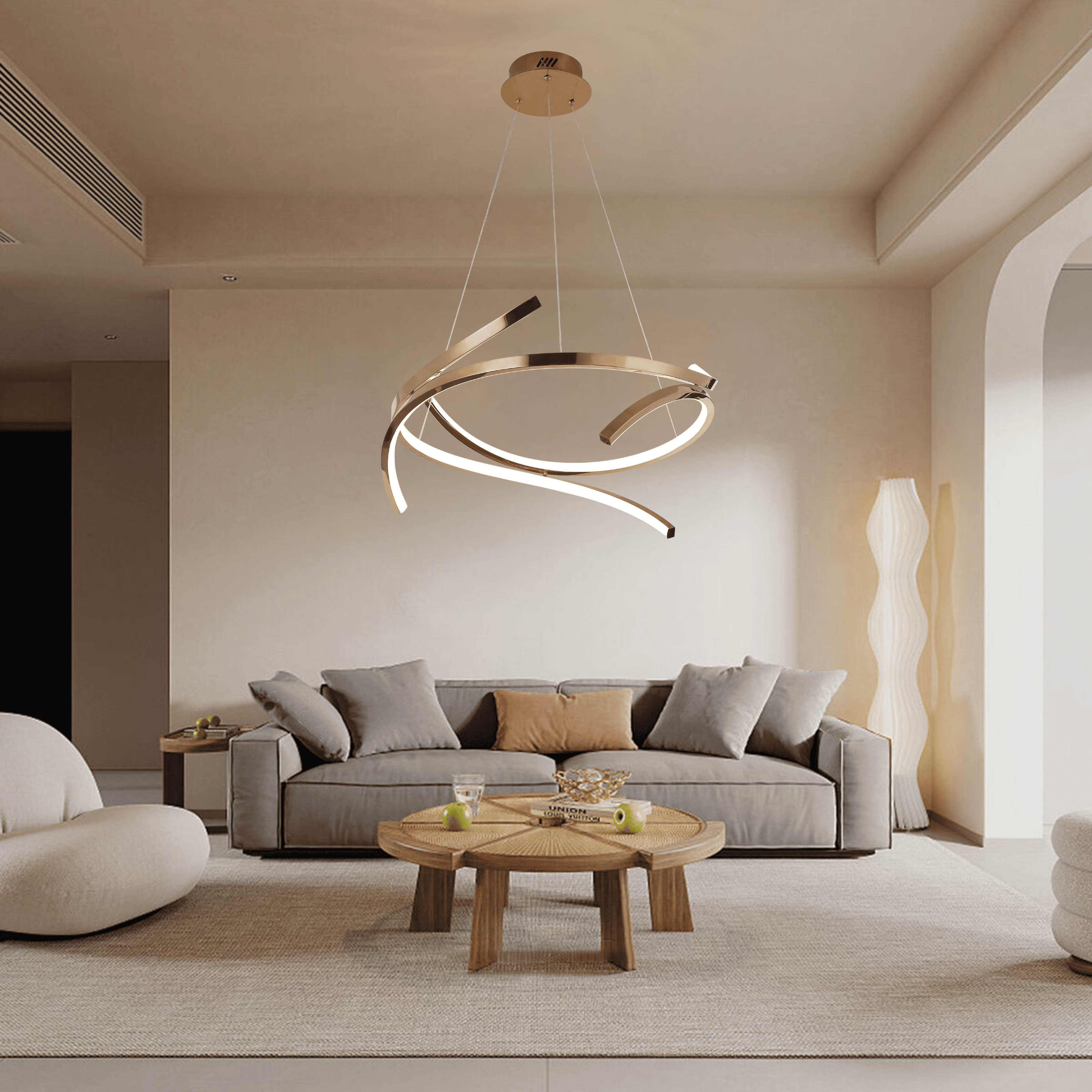 Nova Swirl Hanging Light - Teenbatti