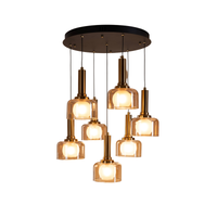 Globes of Gold Hanging Light - Teenbatti